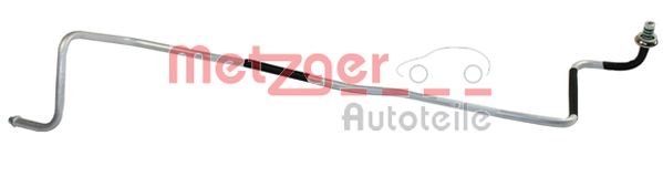 High-/Low Pressure Line, air conditioning - 2360036 METZGER