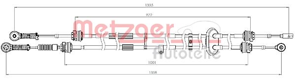 Sensor, wheel speed - 09001265 METZGER