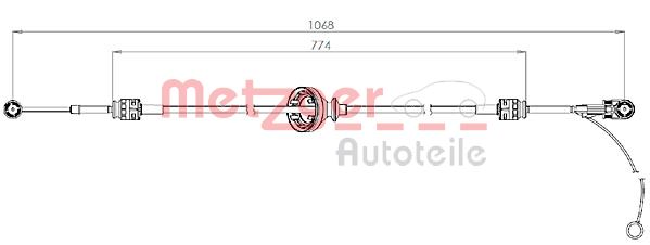 Sensor, wheel speed - 09001265 METZGER