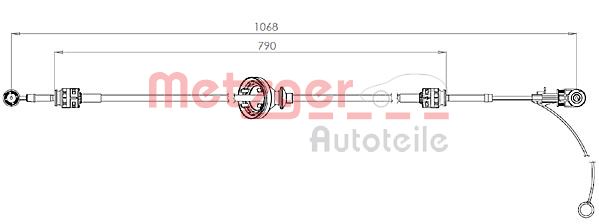 Sensor, wheel speed - 09001265 METZGER