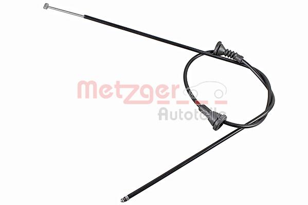 Cavo comando cofano motore - 3160061 METZGER