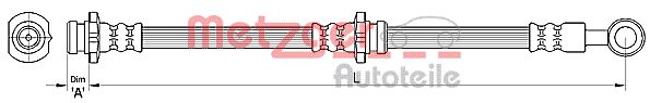 Brake Hose - 4110461 METZGER