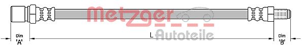 Brake Hose - 4110487 METZGER