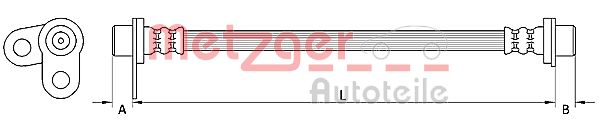Flessibile del freno - 4110746 METZGER