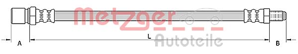 Brake Hose - 4110805 METZGER