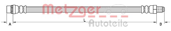 Flessibile del freno - 4110895 METZGER