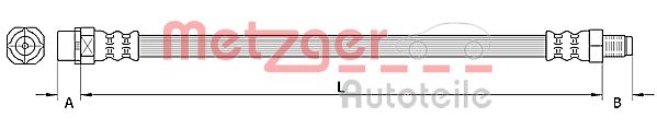 Brake Hose - 4110942 METZGER