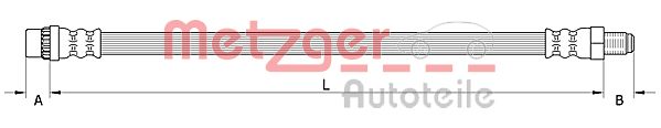 Brake Hose - 4110991 METZGER
