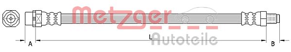 Brake Hose - 4110996 METZGER