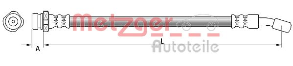 Brake Hose - 4111032 METZGER