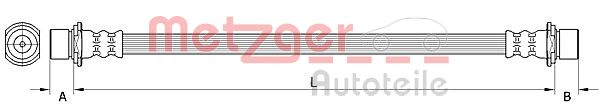 Brake Hose - 4111503 METZGER