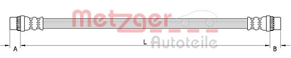 Flessibile del freno - 4111586 METZGER