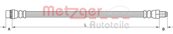 Flessibile del freno - 4111587 METZGER