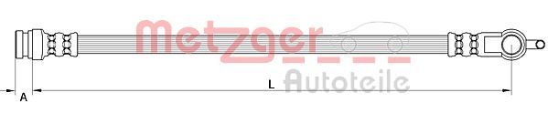 Flessibile del freno - 4111630 METZGER