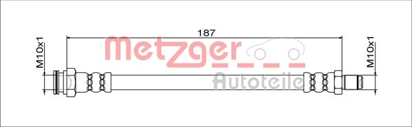 Brake Hose - 4111805 METZGER