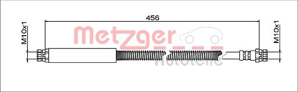 Brake Hose - 4112039 METZGER