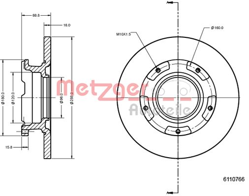 įsiurbimo kolektoriaus modulis - 2100105 METZGER