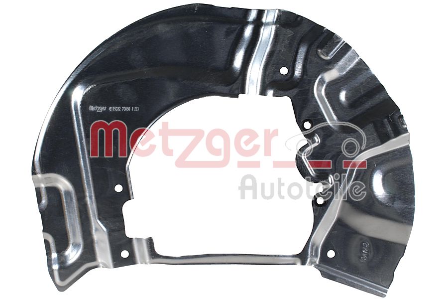 Lamiera paraspruzzi, Disco freno - 6115032 METZGER
