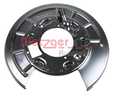 Lamiera paraspruzzi, Disco freno - 6115179 METZGER