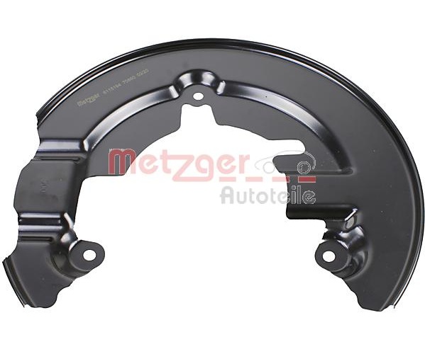 Splash Panel, brake disc - 6115194 METZGER