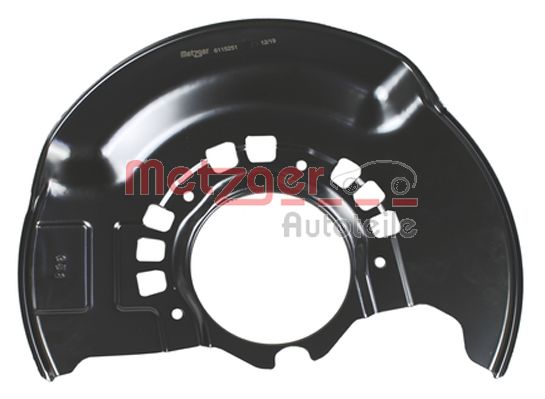 Lamiera paraspruzzi, Disco freno - 6115251 METZGER