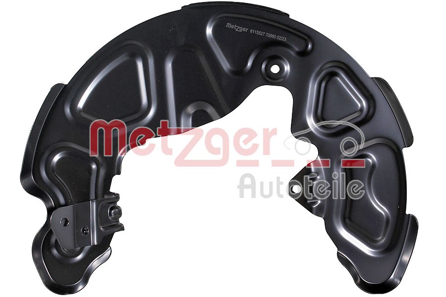 Lamiera paraspruzzi, Disco freno - 6115527 METZGER