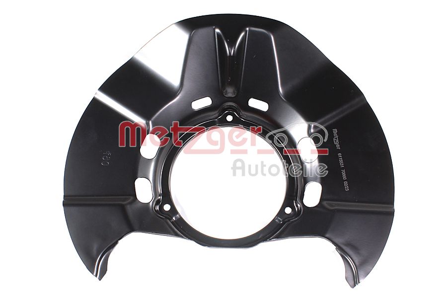 Lamiera paraspruzzi, Disco freno - 6115531 METZGER