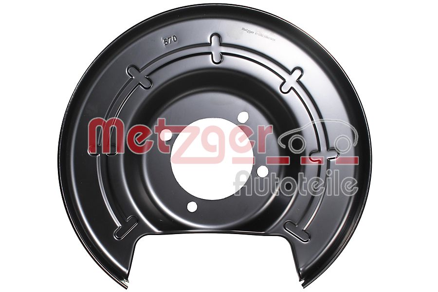 Lamiera paraspruzzi, Disco freno - 6115582 METZGER