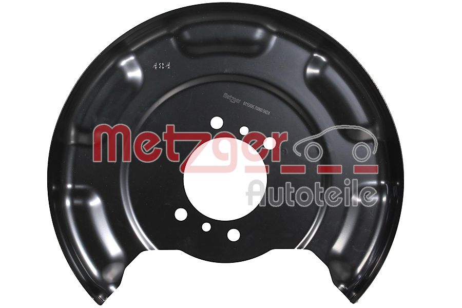Lamiera paraspruzzi, Disco freno - 6115595 METZGER