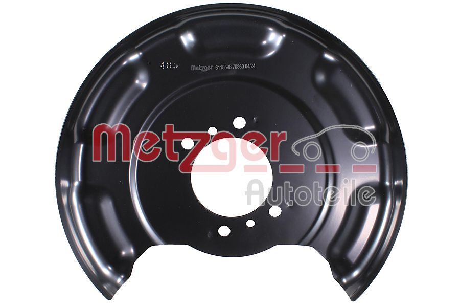 Splash Panel, brake disc - 6115596 METZGER