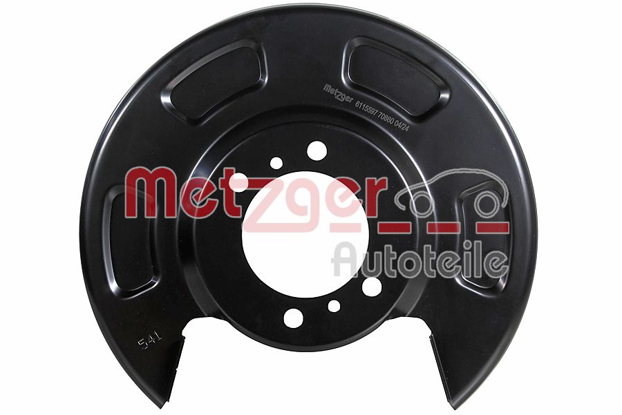 Splash Panel, brake disc - 6115597 METZGER