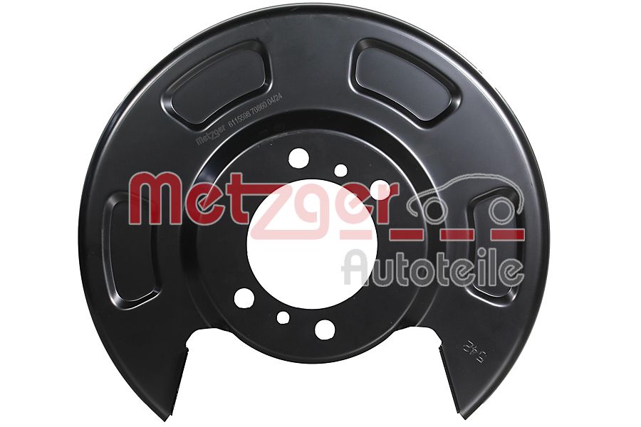 Splash Panel, brake disc - 6115598 METZGER