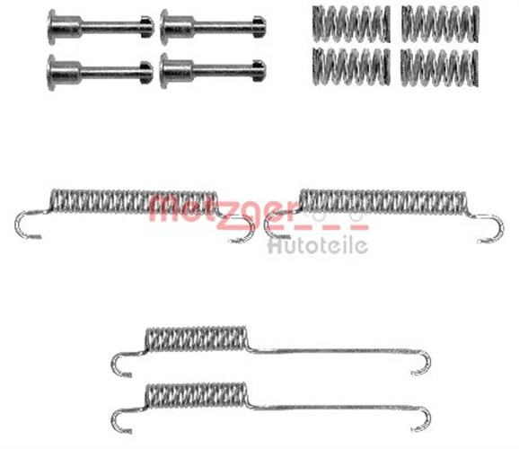 Accessory Kit, parking brake shoes - 105-0892 METZGER