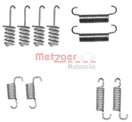 Kit accessori, Ganasce freno stazionamento - 105-0004 METZGER