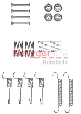 Accessory Kit, parking brake shoes - 105-0008 METZGER