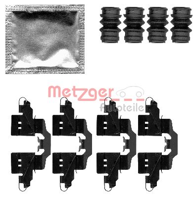 Kit accessori, Pastiglia freno - 109-1808 METZGER