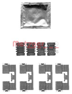 Kit accessori, Pastiglia freno - 109-1818 METZGER