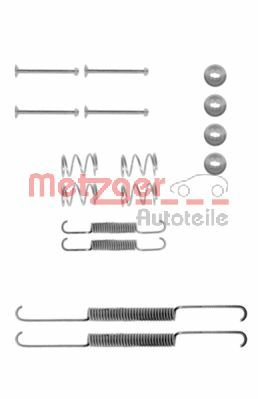Kit accessori, Ganasce freno - 105-0507 METZGER
