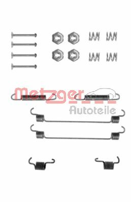 Accessory Kit, brake shoes - 105-0657 METZGER