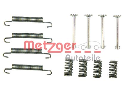 Kit accessori, Ganasce freno stazionamento - 105-0667 METZGER