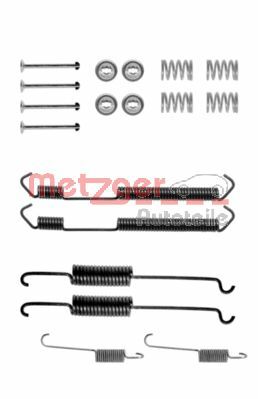 Kit accessori, Ganasce freno - 105-0691 METZGER