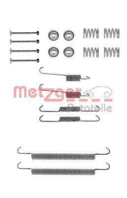 Kit accessori, Ganasce freno - 105-0757 METZGER