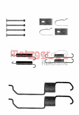 Kit accessori, Ganasce freno - 105-0798 METZGER