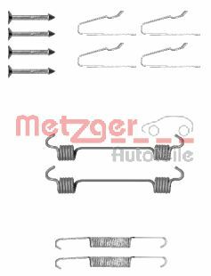 Accessory Kit, parking brake shoes - 105-0808 METZGER