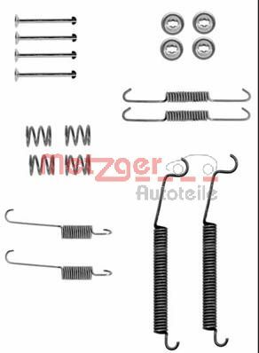 Kit accessori, Ganasce freno - 105-0830 METZGER