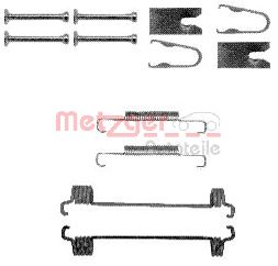 Accessory Kit, parking brake shoes - 105-0875 METZGER