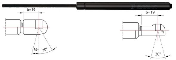 Gas Spring, boot-/cargo area - 2110248 METZGER