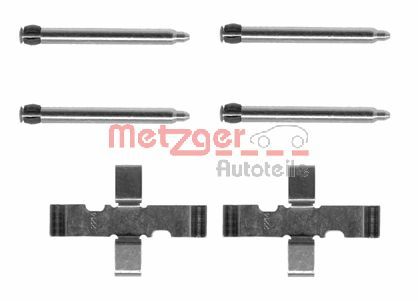 Комплектующие, колодки дискового тормоза - 109-1101 METZGER