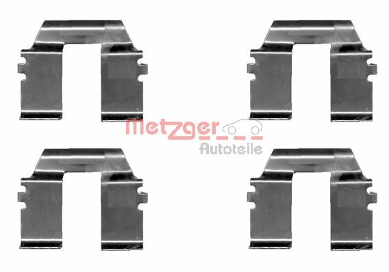 Kit accessori, Pastiglia freno - 109-1232 METZGER