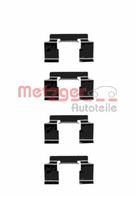 Kit accessori, Pastiglia freno - 109-1235 METZGER